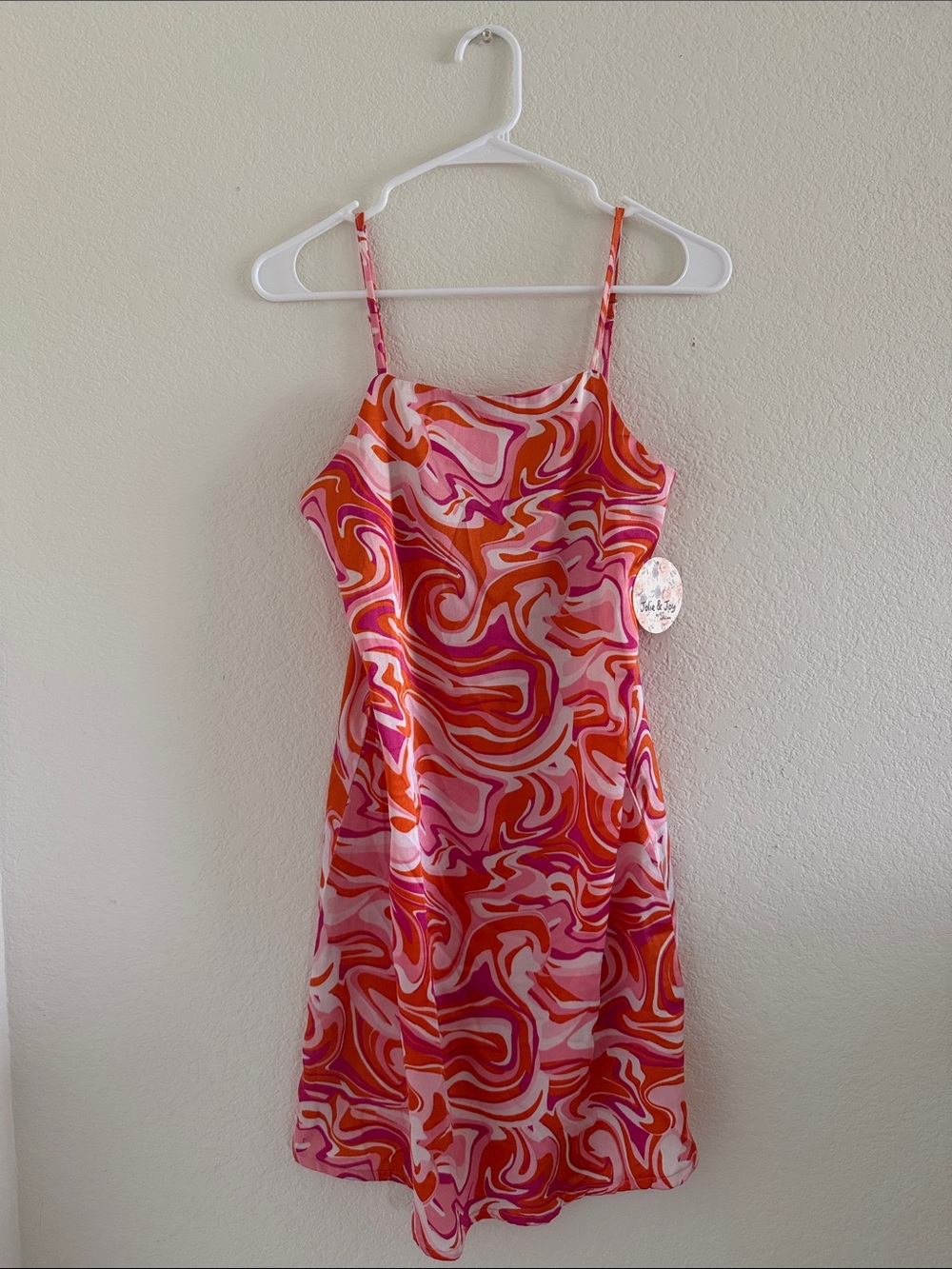 Vibrant Swirl  Mini Slip Dress